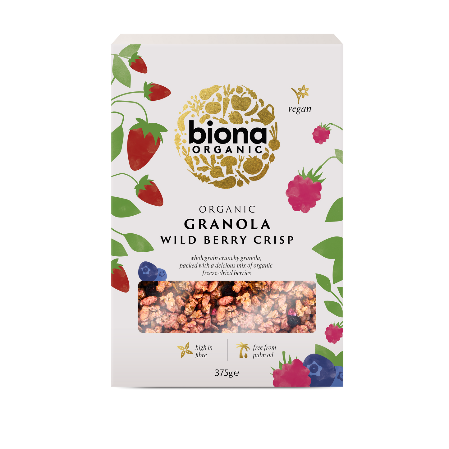 Biona Granola - Wild Berry Crisp - 375G