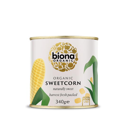 Biona Sweetcorn - Case of 6 x 340G