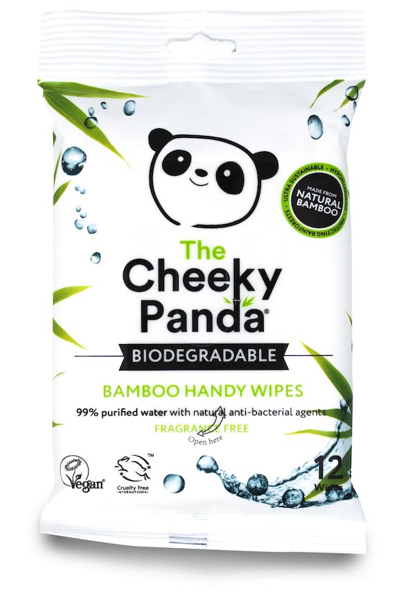 Cheeky Panda Biodegradable Handy Wipes - Pack of 12