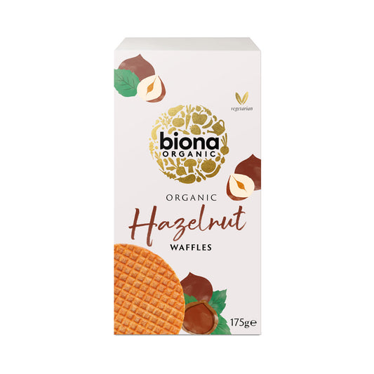 Biona Hazelnut Waffles - 175G