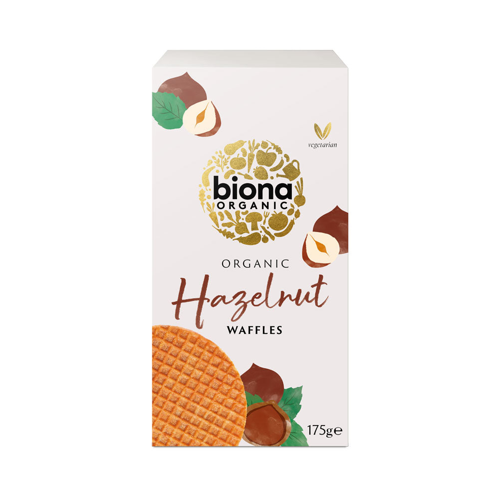 Biona Hazelnut Waffles - Box of 12 x 175G