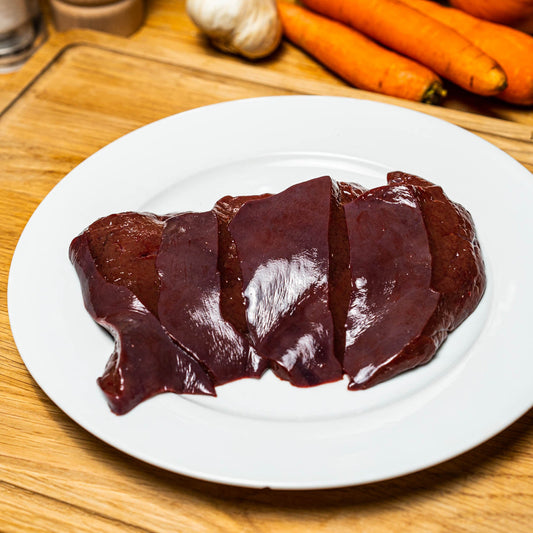 Frozen Organic Aberdeen Angus Ox Liver - 300G