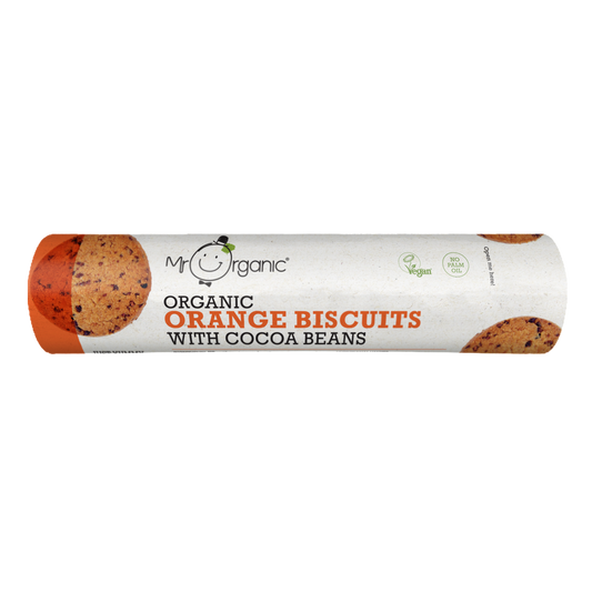 Mr Organic Orange Biscuits with Cocoa Beans - Case of 12 X 250g