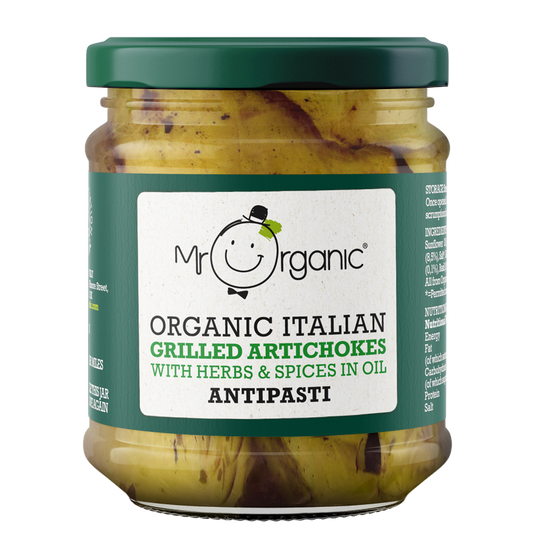Mr Organic Organic Artichoke Antipasti - Case of 5 X 190g