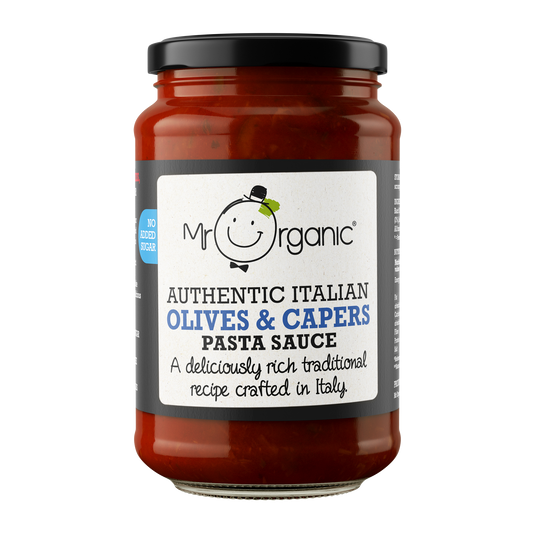 Mr Organic No Added Sugar Olives & Capers Pasta Sauce   -  350g (Org)