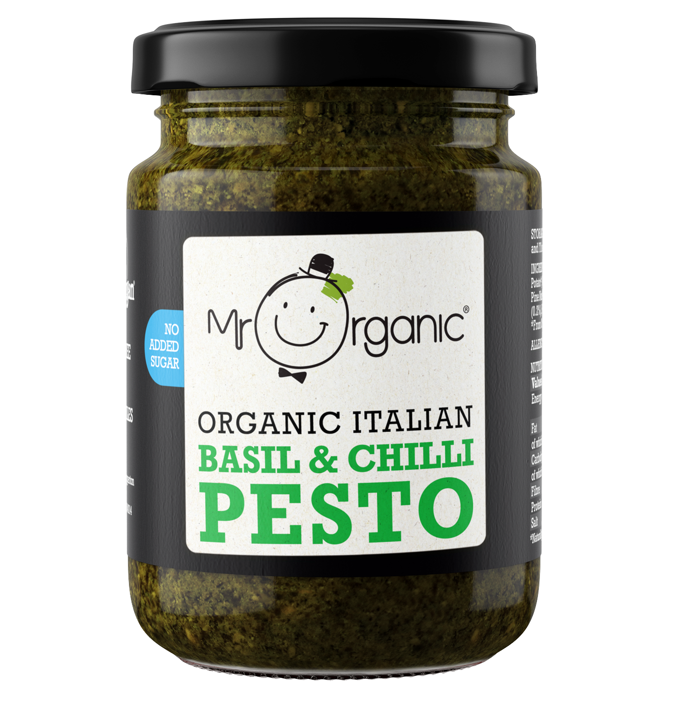Mr Organic Basil & Chilli Pesto - 130G (Org)