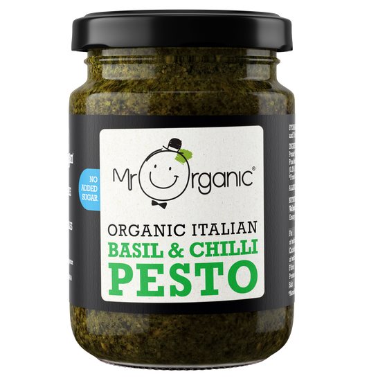 Mr Organic Basil & Chilli Pesto - 130G