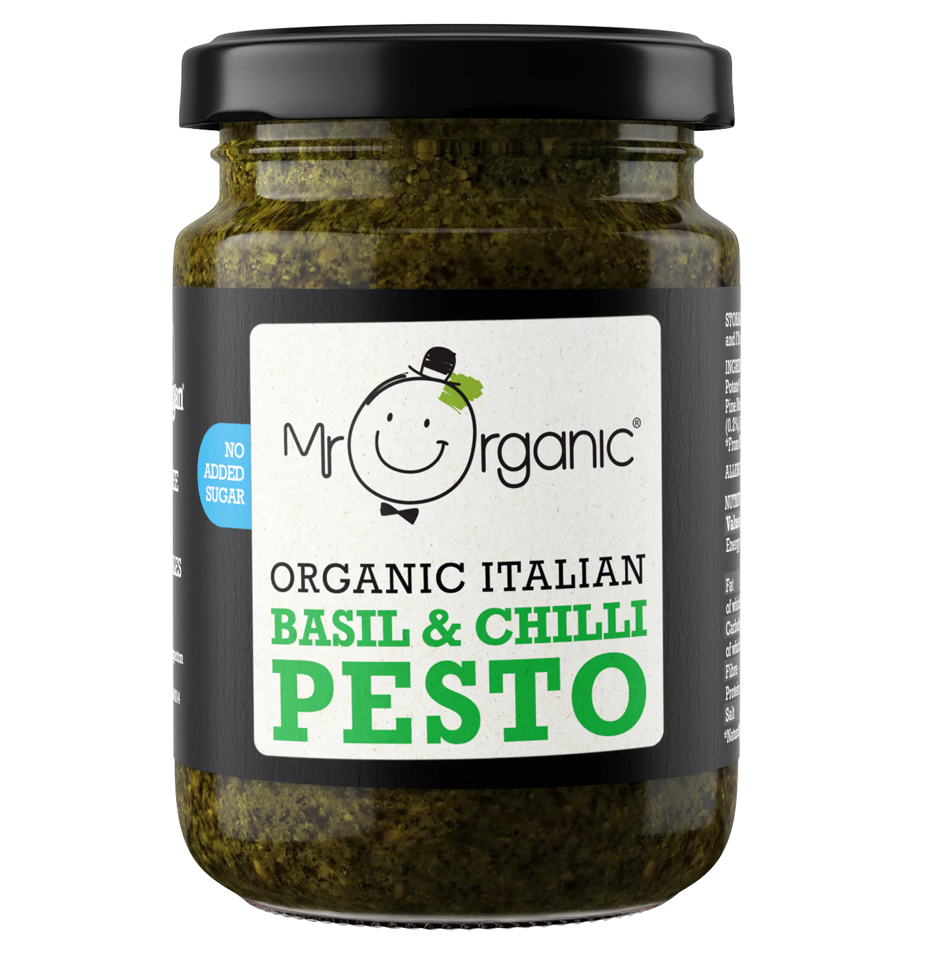 Mr Organic Basil & Chilli Pesto - Case of 6 x 130G