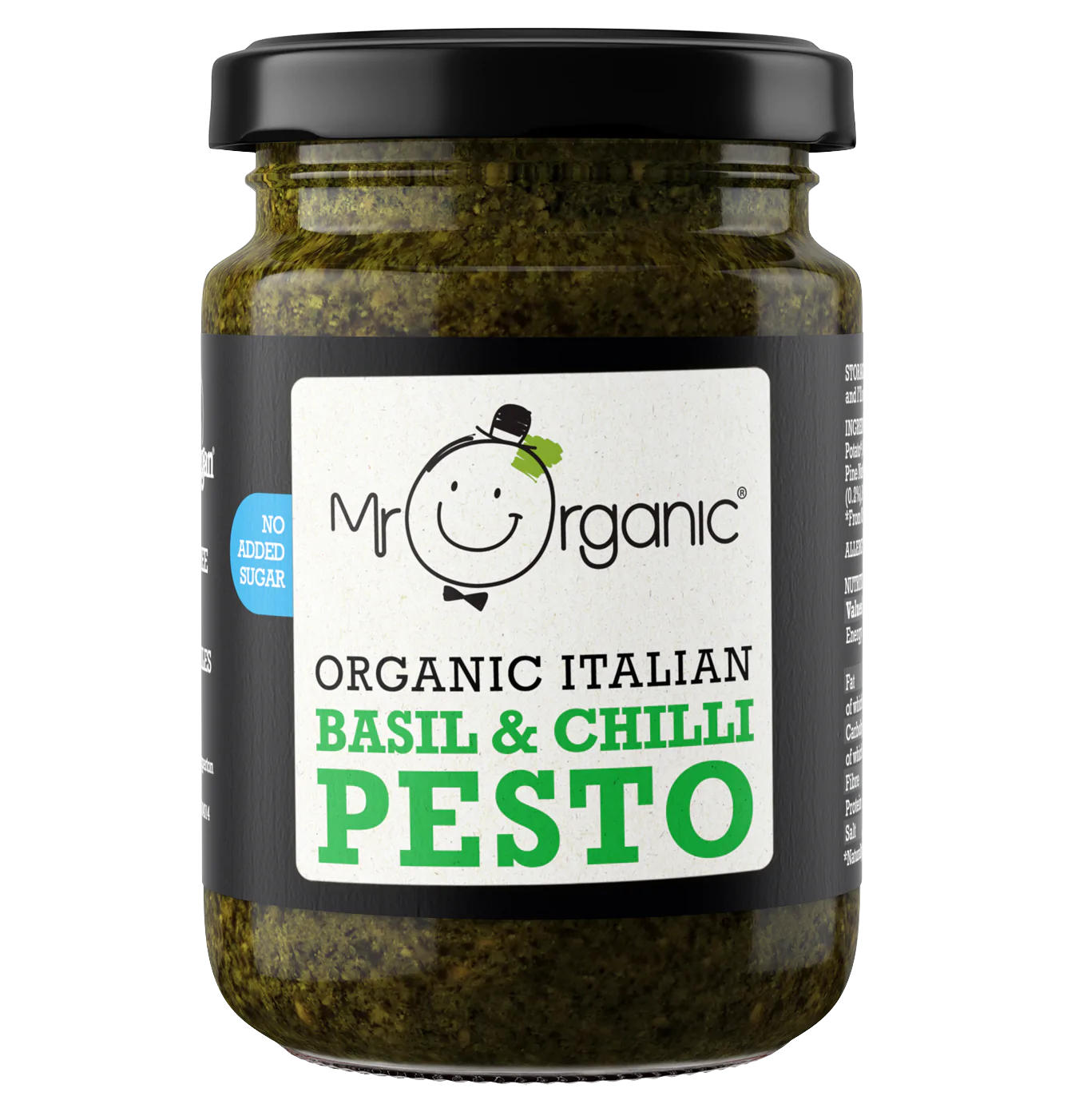 Mr Organic Basil & Chilli Pesto - Case of 6 x 190G (Org)