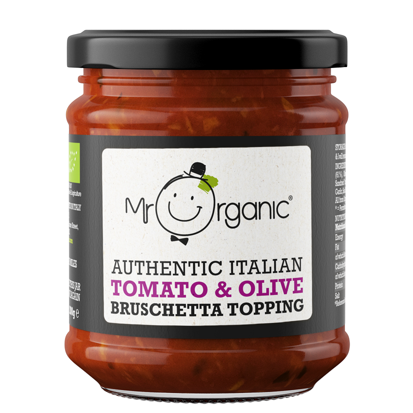 Mr Organic Tomato & Olive Bruschetta Topping - Case of 6 X 200g