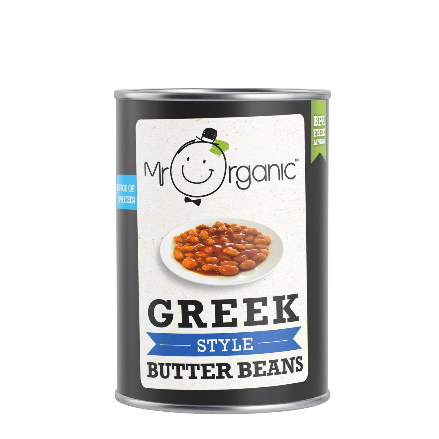 Mr Organic Greek Style Butter Beans Case of 12 X 400g Good Food Project
