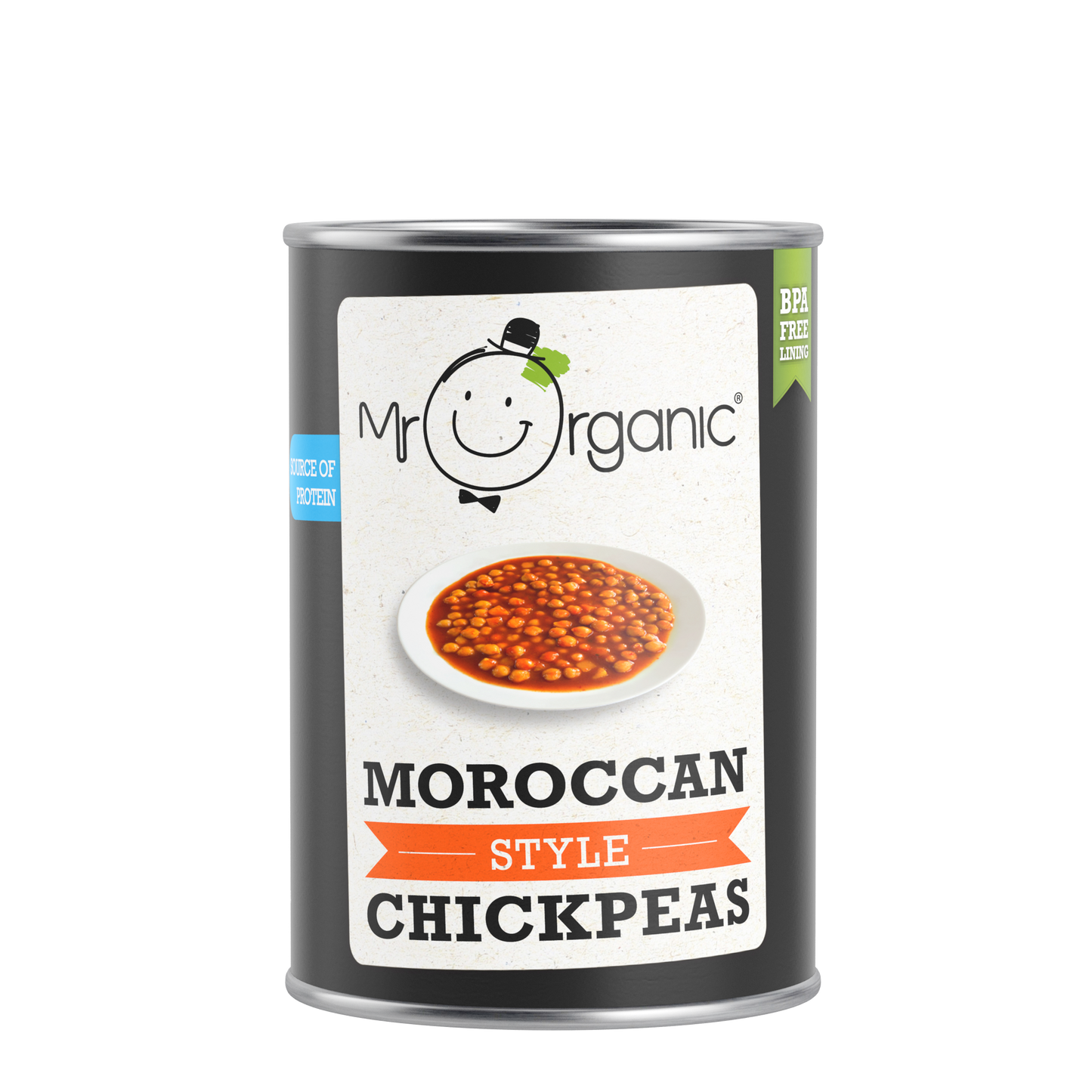 Mr Organic Moroccan Style Chickpeas - Case of 12 X 400g