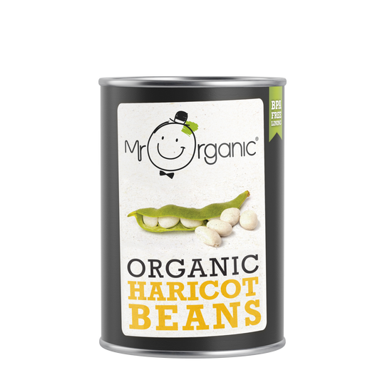 Mr Organic Haricot Beans - Case of 12 X 400g (Org)