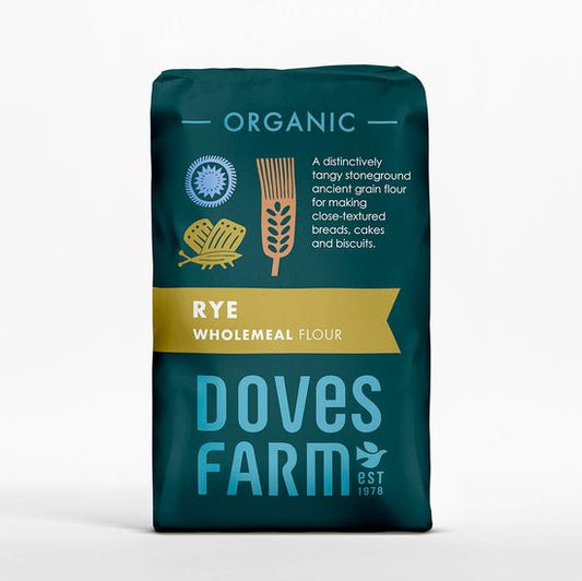 Doves Farm 100% Rye Wholemeal Flour - 1KG