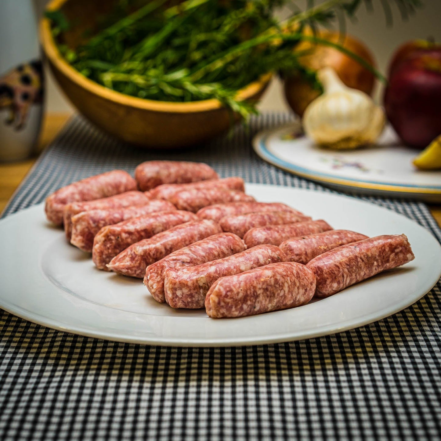 Frozen Organic Rare-Breed Gluten Free Pork Chipolatas - Pack of 16