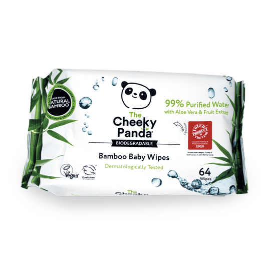 Cheeky Panda (PREORDER) Biodegradable Baby Wipes - Case of 24