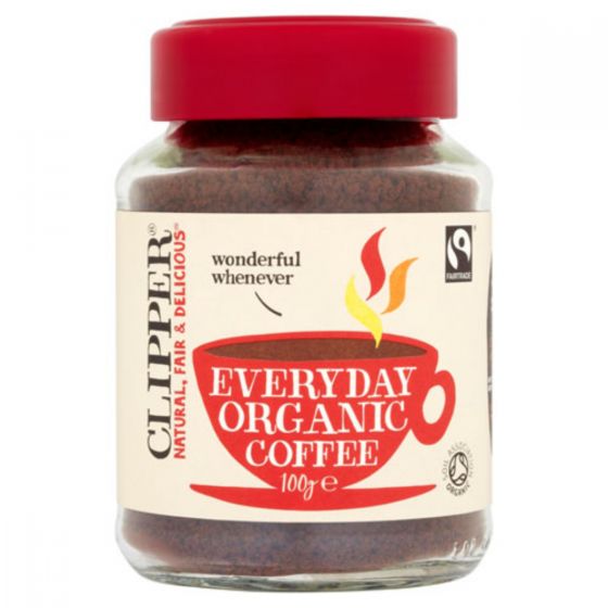 Clipper Instant Fairtrade Everyday Coffee - 6 x 100G