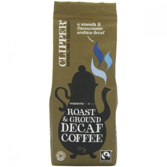 Clipper Decaffeinated Roast & Ground Coffee - 227G