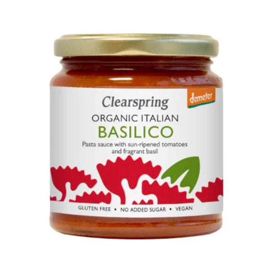 Clearspring Demeter Italian Basilico Pasta Sauce - Case of 6 x 300G