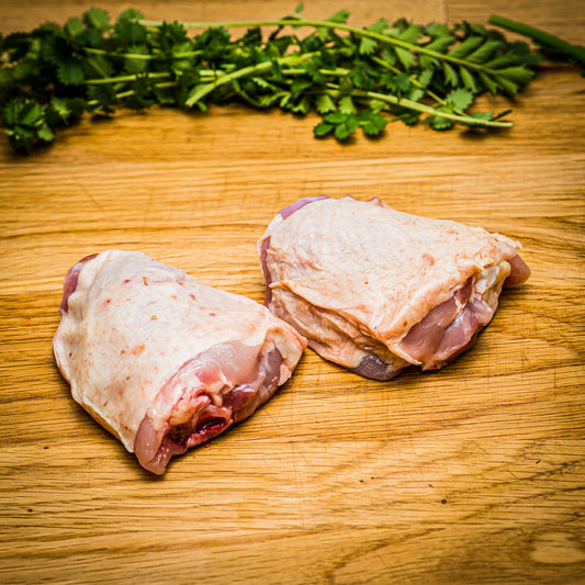 Organic Free Range Chicken Thighs (on bone) - Pack of 2