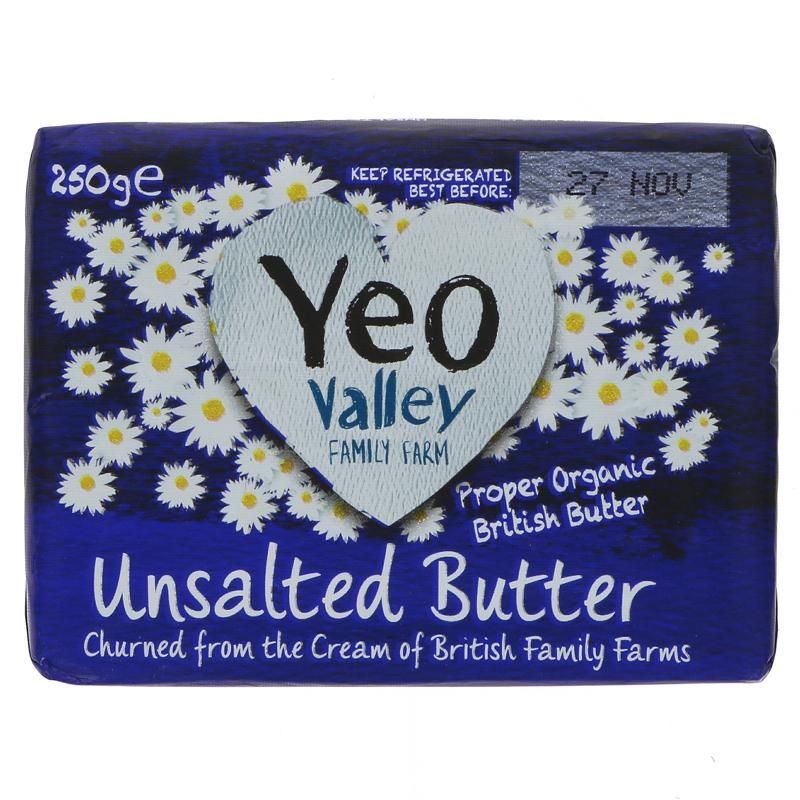 Yeo Valley Unsalted Butter - 200G (Org)