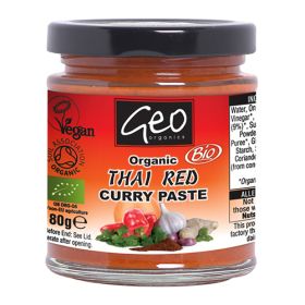 Geo Organics Thai Red Curry Paste - Case of 6 x 180G