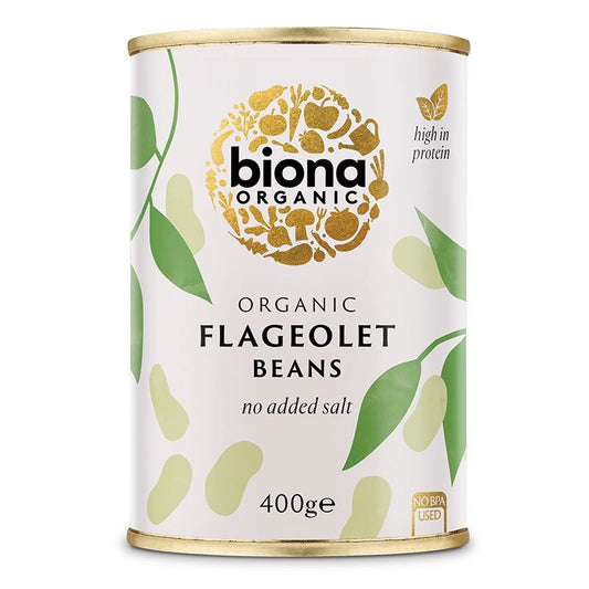 Biona Flageolet Beans - Case of 6 x 400G
