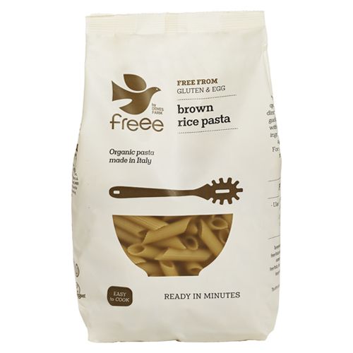 Doves Farm Freee Brown Rice Penne - Case of 8 x 400G (Org)