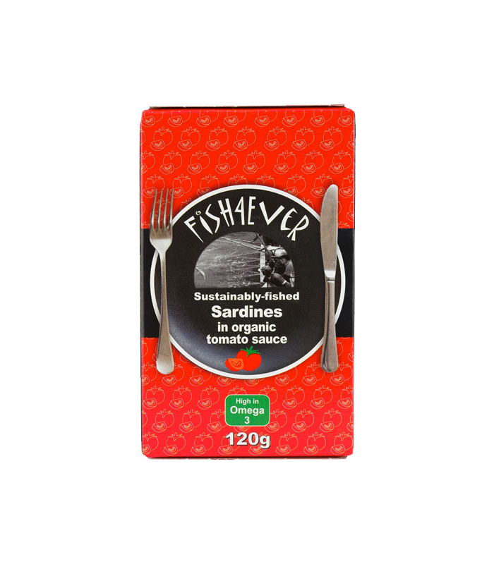 Fish4Ever Whole Sardines in Tomato Sauce - 120G